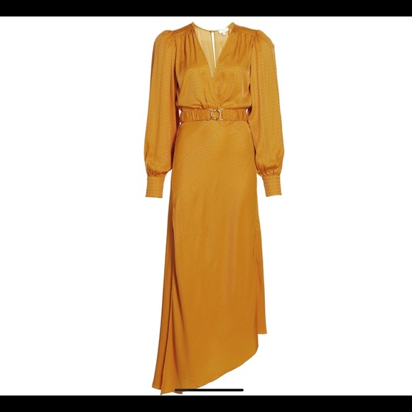 Ronny Kobo Estelle Faux-Wrap Midi Dress - Picture 13 of 13